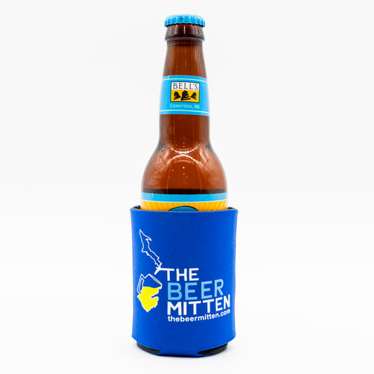 The Beer Mitten Koozie - Blue