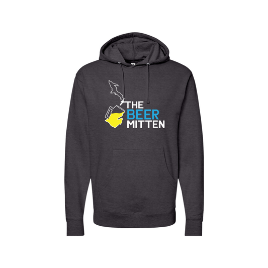 The Beer Mitten Hoodie - Charcoal Heather