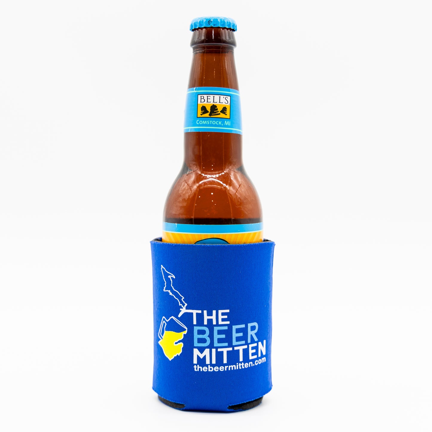 The Beer Mitten Koozie - Blue