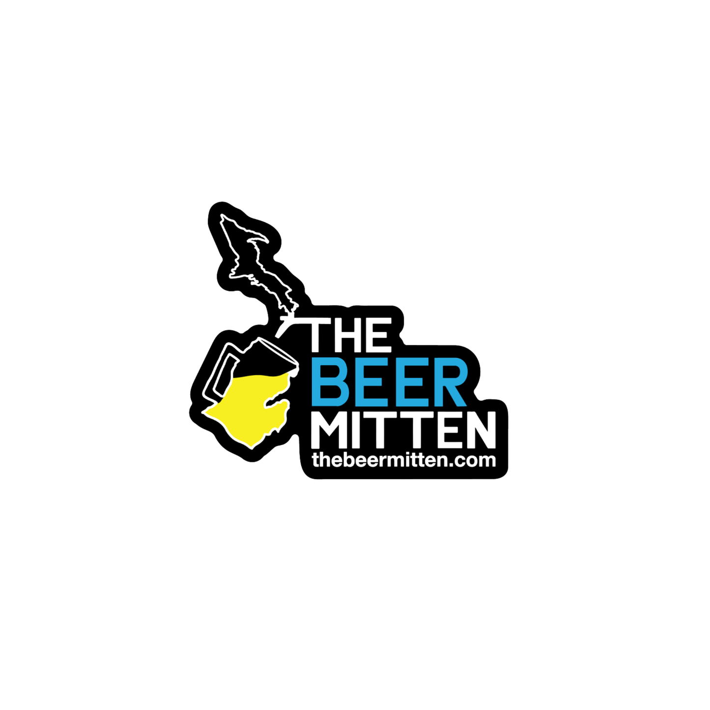 The Beer Mitten Sticker